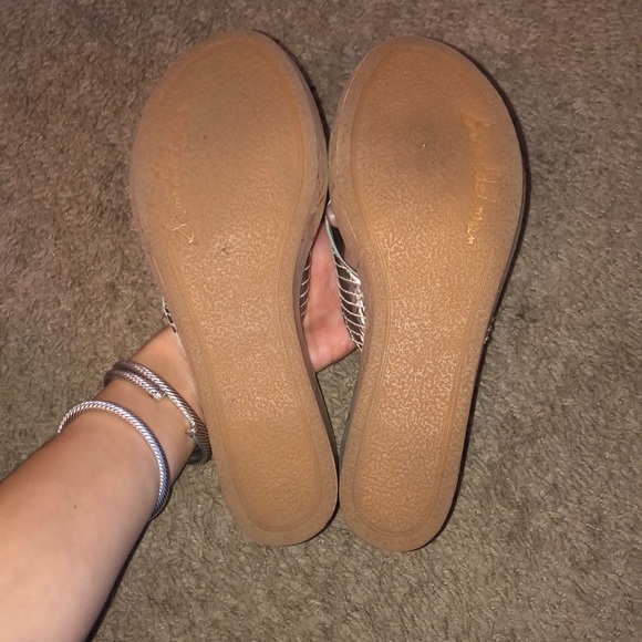 Sam Edelman Silver Platform Sandals - Picture 3 of 5